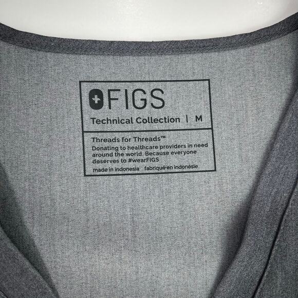 Figs Scrub Set Graphite Kade Cargo Scrub Pants LP Casma Three-Pocket Scrub Top M - Picture 10 of 14